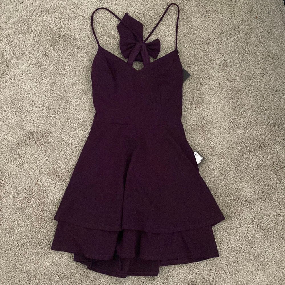 Macy’s City Studio Purple Skater Dress